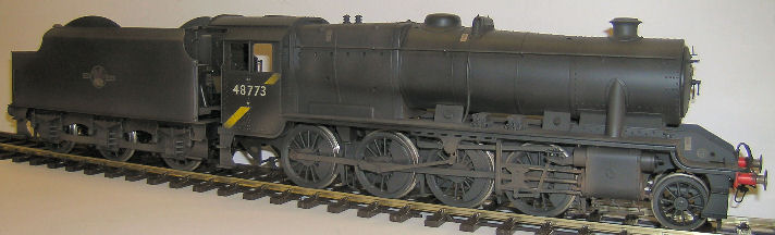 Very late BR 8F with the "not south of Crewe" stripe