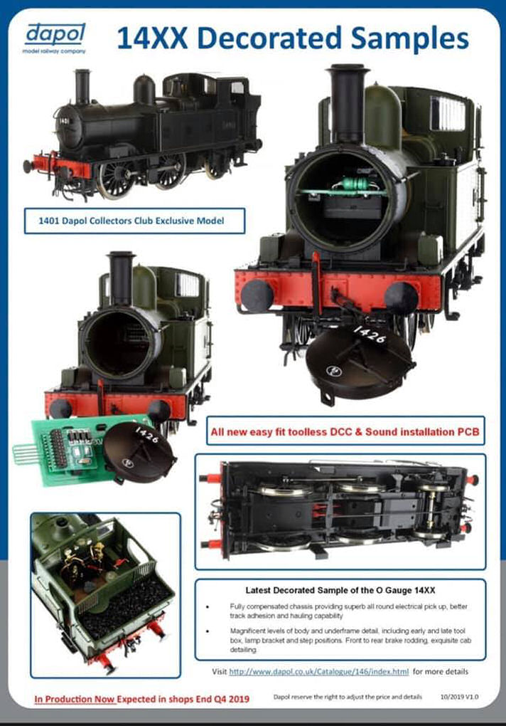 dapol o gauge locomotives