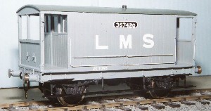 PS111 LMS 20 ton Goods Brake Van