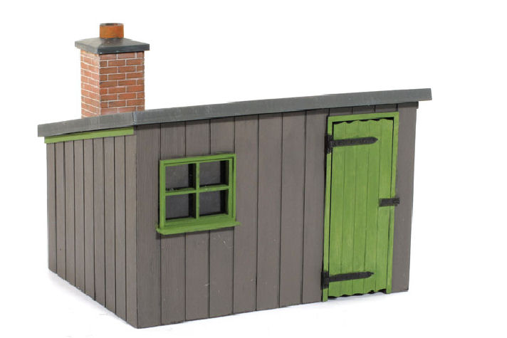 The brand new Peco Lineside Hut kit