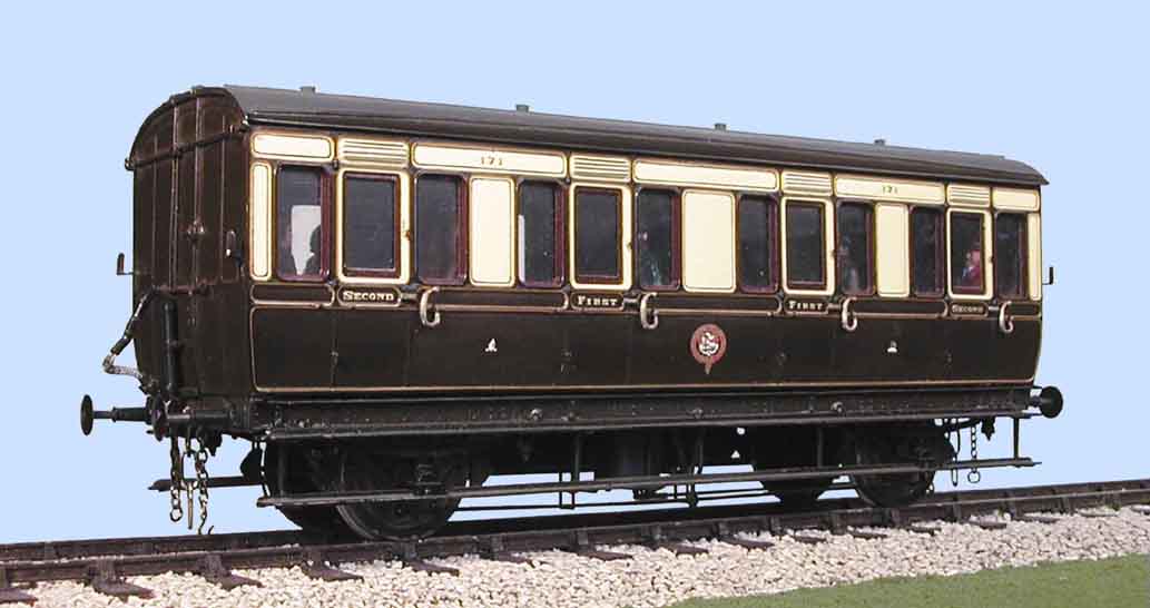 Slaters 4 wheel first / second composite coach diagram U4